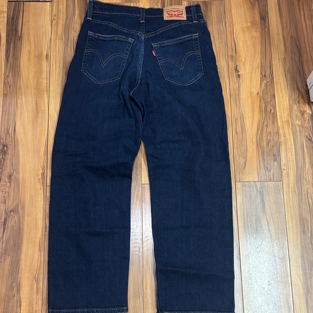 Levi's Women’s Deep Indigo Ribcage Straight Ankle